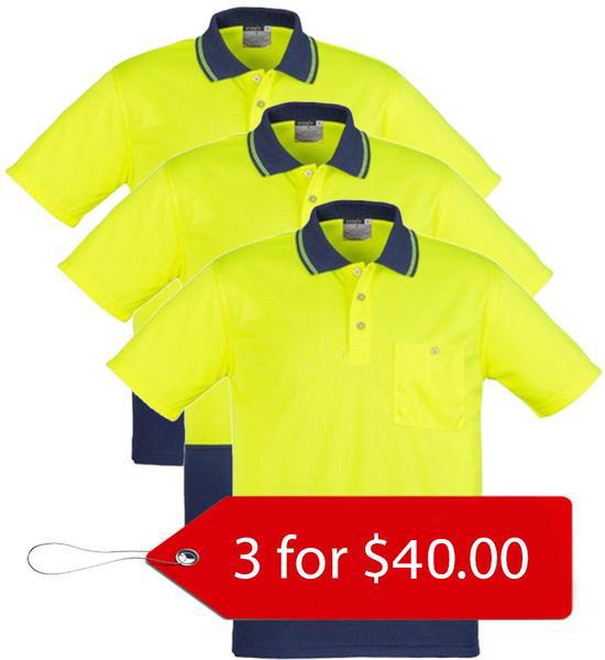 Syzmik ZH231 Unisex Day Only Basic Polo - Short Sleeve - 3 Pack