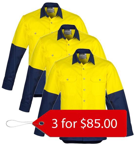 Syzmik ZW122 Day Only Industrial Shirt- 3 Pack