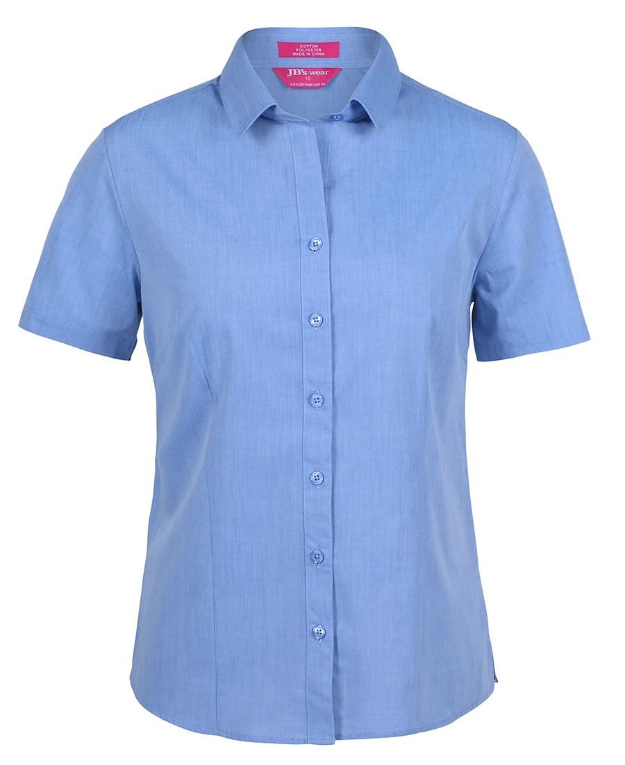 Jb's Ladies Classic S/S Fine Chambray Shirt (4FC1S)