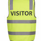 JB's Hi Vis  (D+N) Safety Vest Visitor (6DNS7)