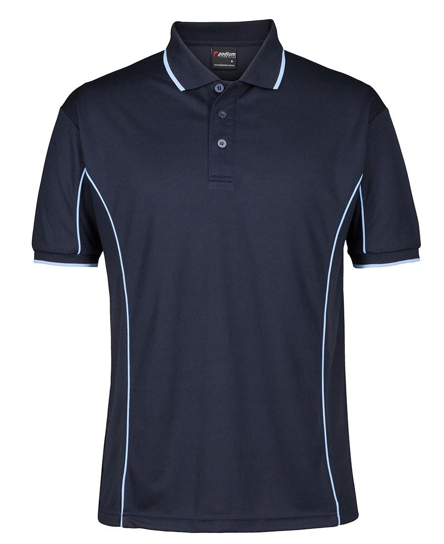 JB's Adults Podium Short Sleeve Piping Polo 3rd (5 Colour) (7PIP)