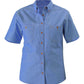 Bisley Ladies Chambray Shirt - Short Sleeve-(B71407L)