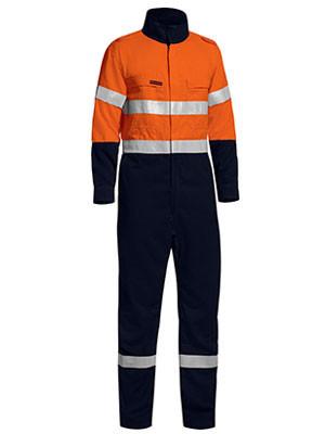 Bisley Tencate Tecasafe® Plus Taped Two Tone Hi Vis Lightweight Coverall-(BC8177T)