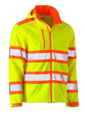 Bisley Taped Double Hi Vis Softshell Jacket (BJ6222T)