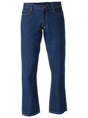 Bisley Industrial Straight Leg Mens Work Denim Jean-(BP6053)