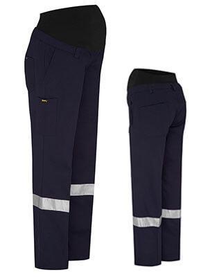 Bisley 3M Taped Maternity Drill Work Pant (BPLM6009T)