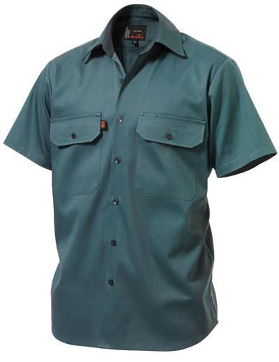 King Gee Sleeve Open Front Drill Shirt - 100% Cotton Drill (K04030)