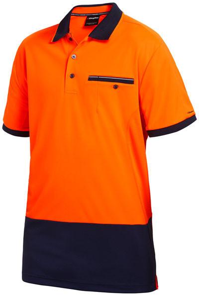 King Gee Workcool - WC 2 HI VIS POLO S/S