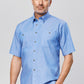 Biz Collection Mens Wrinkle Free Chambray Short Sleeve Shirt (SH113)