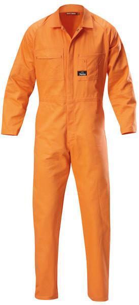 Hard Yakka-Hard Yakka Cotton Drill Coverall (2nd 3 Colours)-Safety Orange / 72R-Uniform Wholesalers - 2