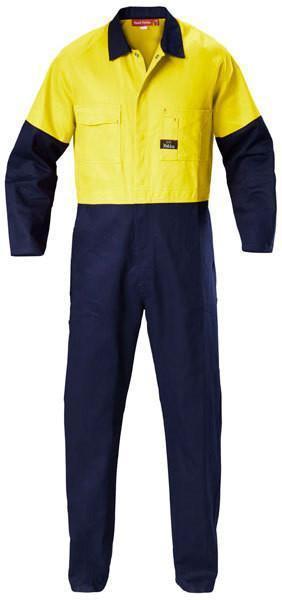 Hard Yakka Hi-visibility Two Tone Cotton Drill Coverall (Y00270)