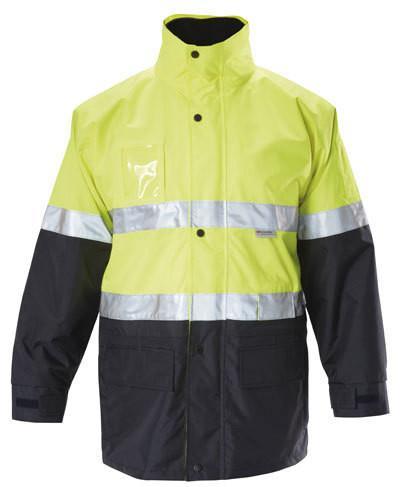 Hard Yakka Hi-visibility Two Tone Six Way Jacket With 3m Tape (Y06556)