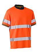 Bisley Taped Hi Vis Polyester Mesh Short Sleeve T-shirt (BK1220T)
