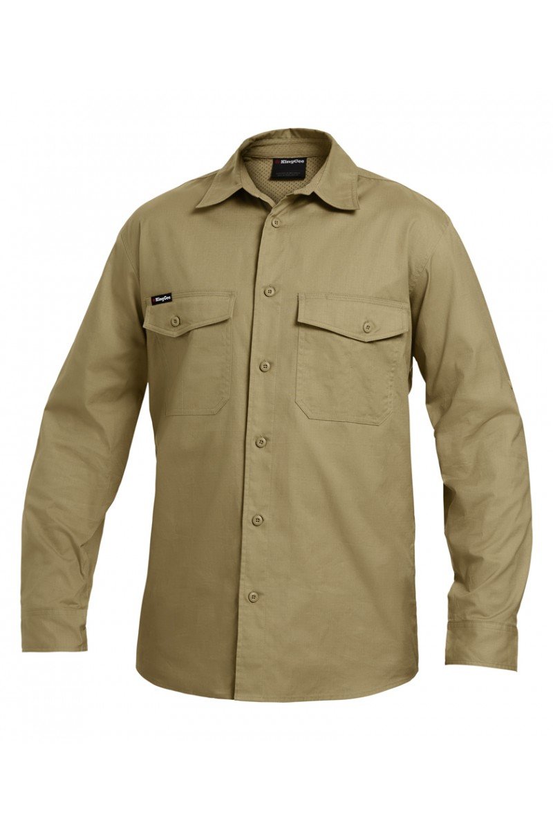 KingGee Workcool 2 Shirt L/S - Cotton Ripstop (K14820)