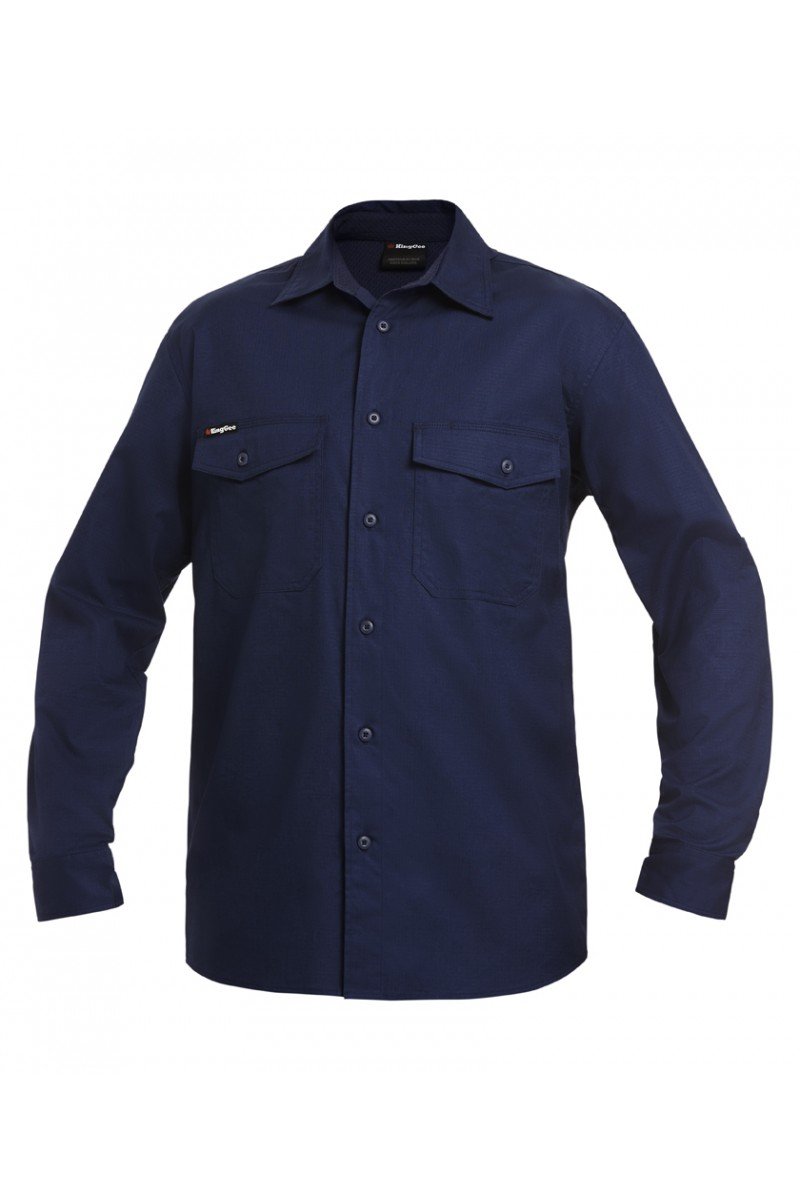 KingGee Workcool 2 Shirt L/S - Cotton Ripstop (K14820)