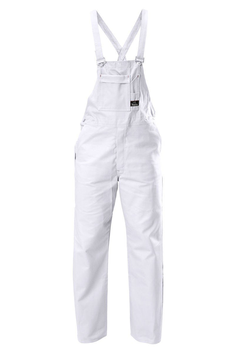 Hard Yakka-Hard Yakka Bib & Brace Cotton Drill Overall-White / 77R-Uniform Wholesalers - 3