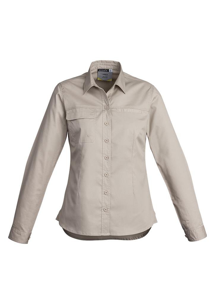 Syzmik Ladies Light Weight Tradie Shirt - Long Sleeve (ZWL121)