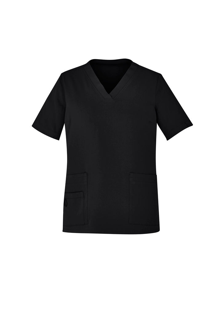 Biz Care Womens Avery Easy Fit V-Neck Scrub Top (CST941LS)