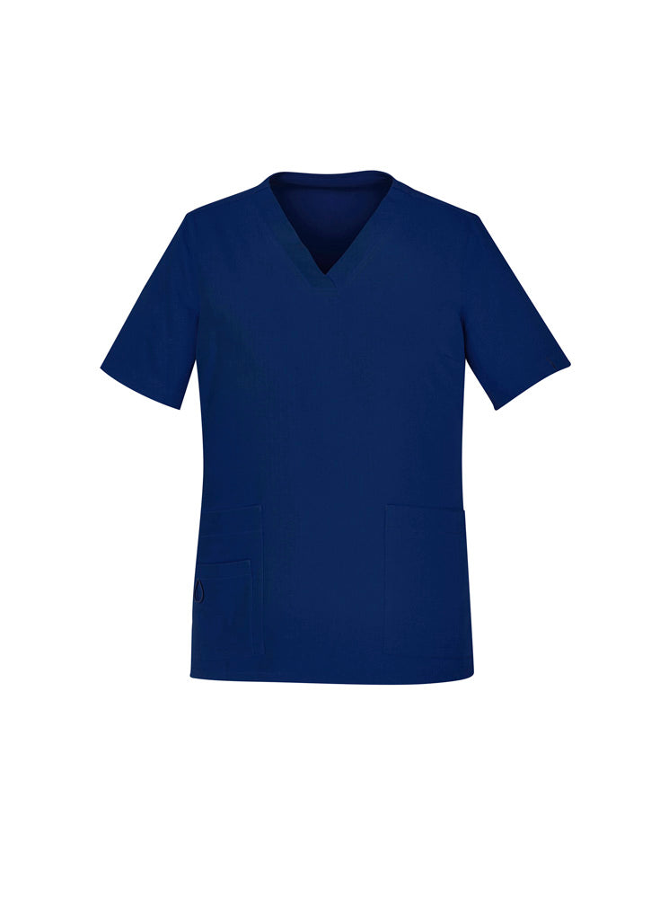 Biz Care Womens Avery Easy Fit V-Neck Scrub Top (CST941LS)