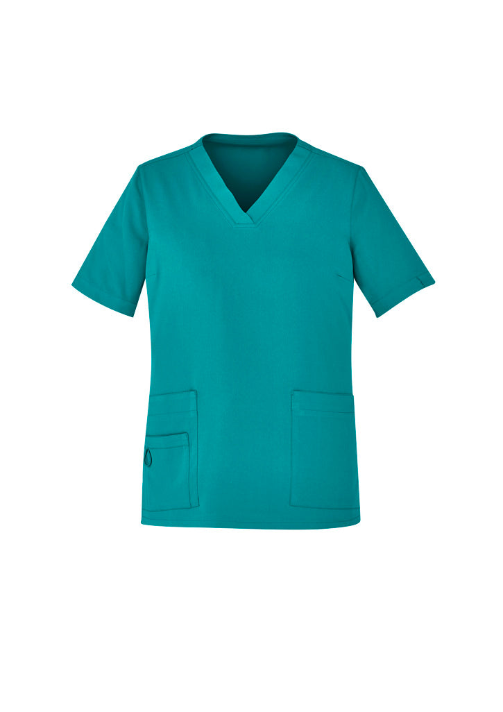 Biz Care Womens Avery Easy Fit V-Neck Scrub Top (CST941LS)