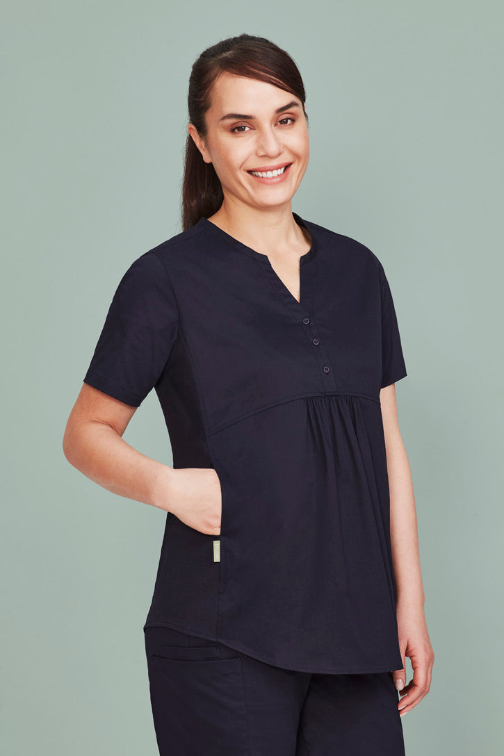 Biz Care Rose Womens Tunic Scrub Top (CST243LS)