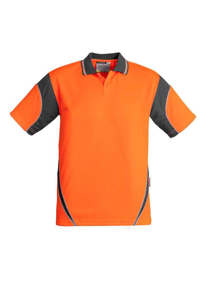 Syzmik Mens Hi Vis Aztec Long Sleeve Polo (ZH249)