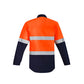 Syzmik Mens Orange Flame Hrc 2 Hoop Taped Closed Front Spliced Shirt (ZW143)