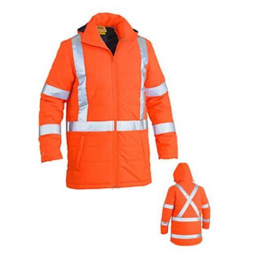 Bisley TTMC-W X Taped HI VIS Puffer Jacket (BJ6379XT)