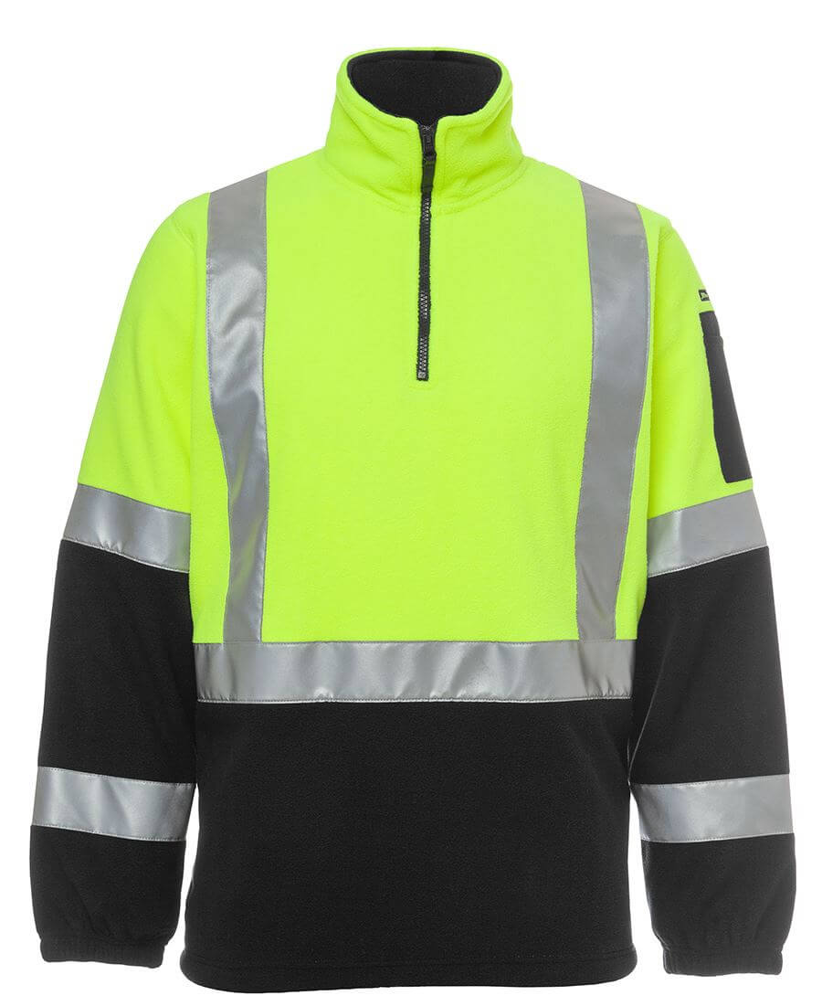 JB's Hi Vis (D+N) H Pattern Biomotion 1/2 Zip Polar Fleece (6DHPF)