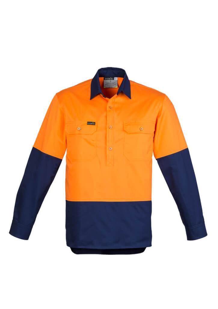 Syzmik Mens Hi Vis Closed Front Shirt (ZW560)