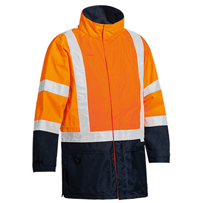 Bisley 3M Taped Two Tone Hi Vis Anti Static Wet Weather Jacket-(BJ6963T)