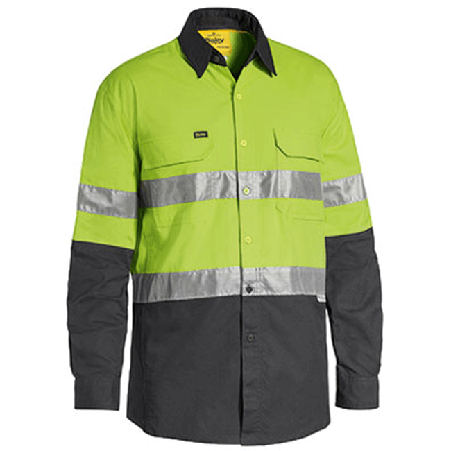 Bisley 3m Taped Hi Vis X Airflow™ Ripstop Shirt-(BS6415T)