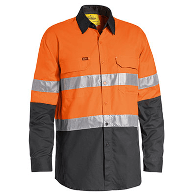 Bisley 3m Taped Hi Vis X Airflow™ Ripstop Shirt-(BS6415T)