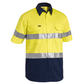 Bisley 3M Taped Two Tone Hi Vis Cool Lightweight Shirt - Short Sleeve-(BS1896)