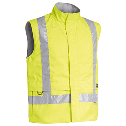 Bisley 3M Taped Hi Vis Wet Weather Anii Static Vest-(BV0363T)