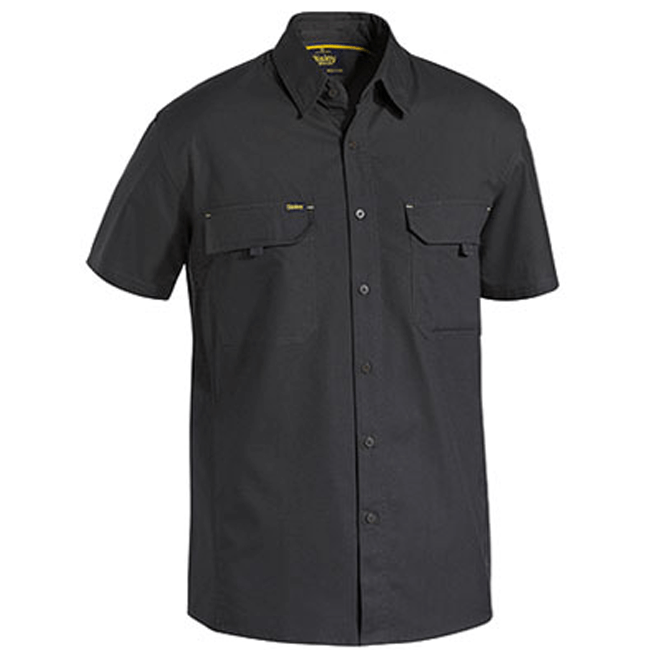 Bisley Mens X Airflow™ Ripstop Work Shirt Short Sleeve-(BS1414)