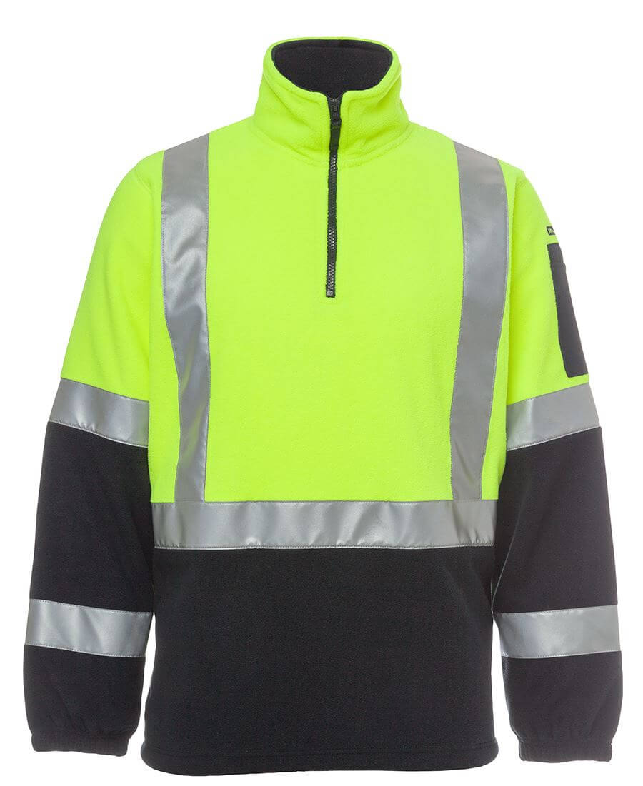 JB's Hi Vis (D+N) H Pattern Biomotion 1/2 Zip Polar Fleece (6DHPF)