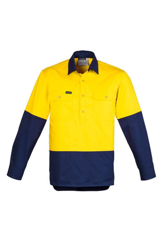 Syzmik Mens Hi Vis Closed Front Shirt (ZW560)