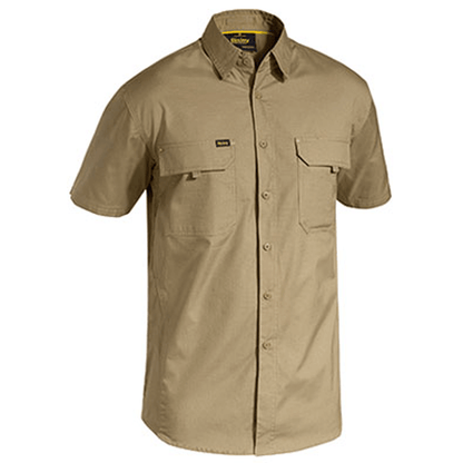 Bisley Mens X Airflow™ Ripstop Work Shirt Short Sleeve-(BS1414)