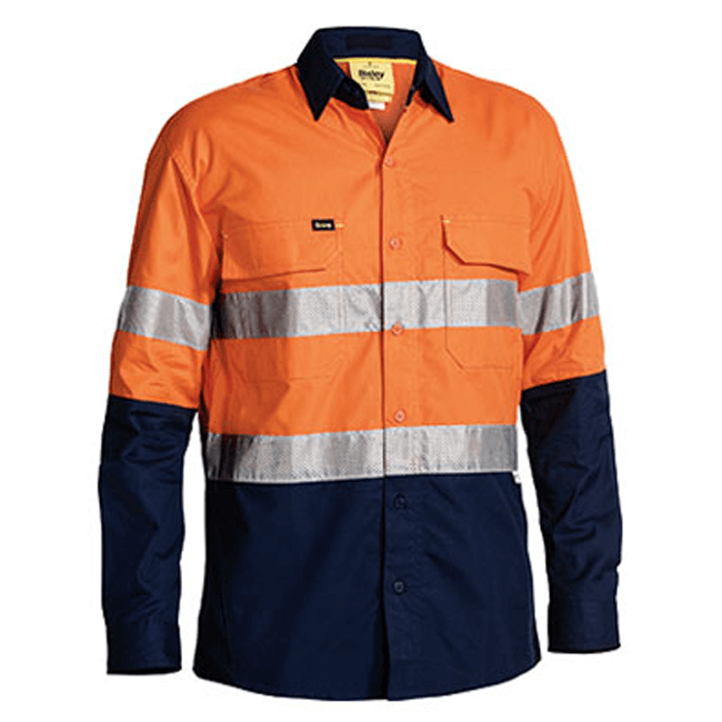 Bisley 3m Taped Hi Vis X Airflow™ Ripstop Shirt-(BS6415T)