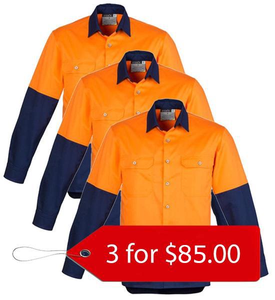 Syzmik ZW122 Day Only Industrial Shirt- 3 Pack