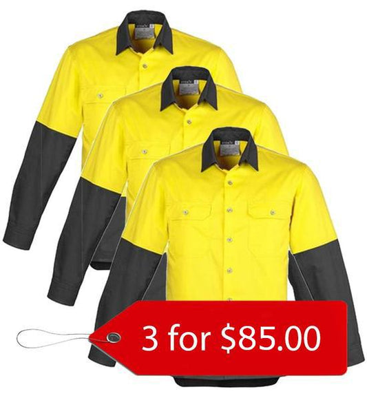 Syzmik ZW122 Day Only Industrial Shirt- 3 Pack