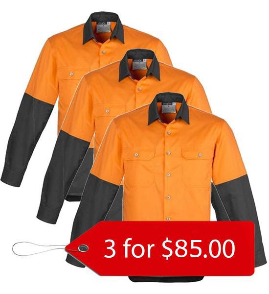 Syzmik ZW122 Day Only Industrial Shirt- 3 Pack