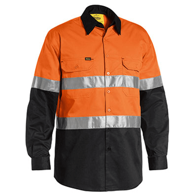 Bisley Men's 3M Taped Cool Hi Vis Light Weight Shirt-(BS6696T)