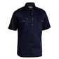 Bisley Closed Front Cotton Drill Shirt - Short Sleeve-(BSC1433)