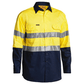 Bisley 2 Tone Hi Vis  Gusset Cuff Shirt 3M Reflective Tape-Long Sleeve-(BS6896)