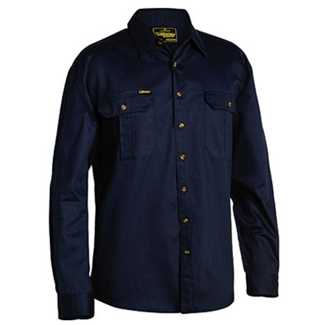 Bisley Original Cotton Drill Shirt - Long Sleeve-(BS6433)