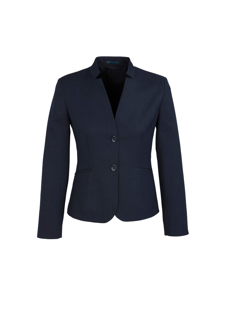 Biz Corporate Womens Short Jacket with Reverse Lapel (60113)