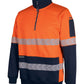 JB Hi Vis 330G 1/2 Zip Segmented Tape Fleece (6DPS)
