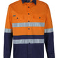 Jb's Hi Vis (D+N) L/S Stretch Work Shirt With Tape